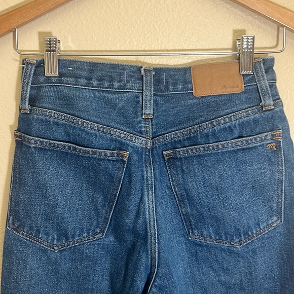 Madewell Baggy Straight Blue Jeans - Picture 6 of 12